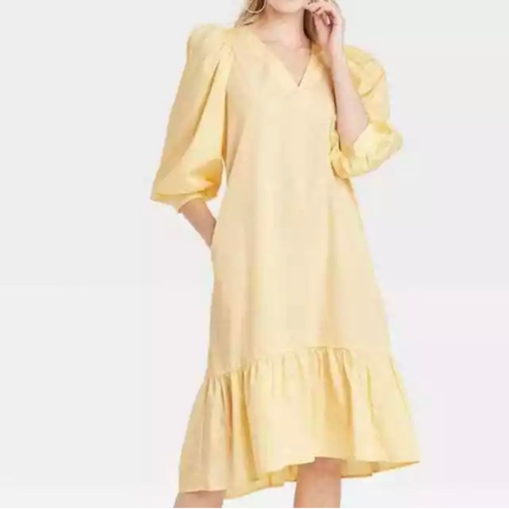 Ruffle hem dress